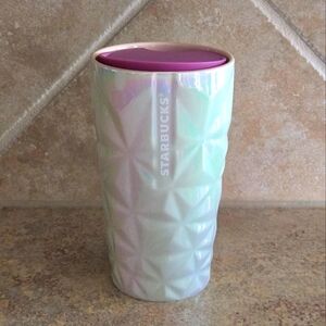 Starbucks 12oz Ceramic Iridescent Prism Rainbow Double Wall Tumbler